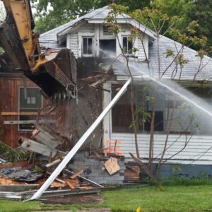 a residential demolition