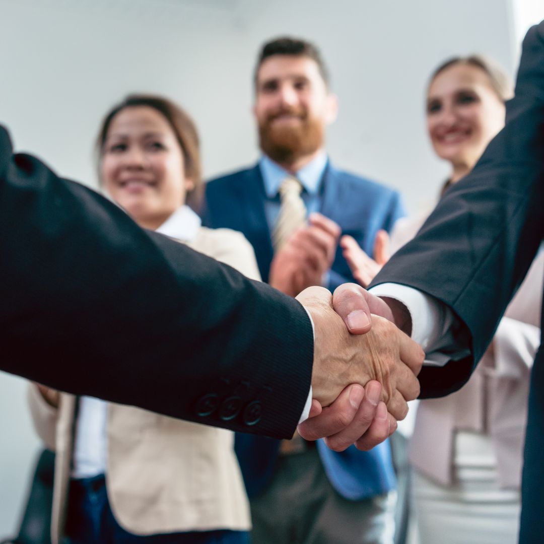 handshake among stakeholders